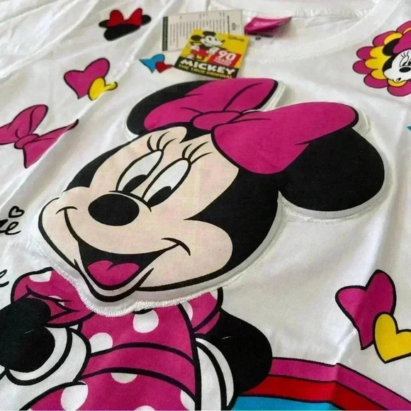 Minnie Mouse 3D Head TShirt Girls NWT - Picture 3 of 10